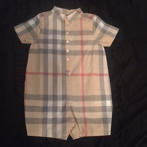 18 months Burberry romper.  New with tags